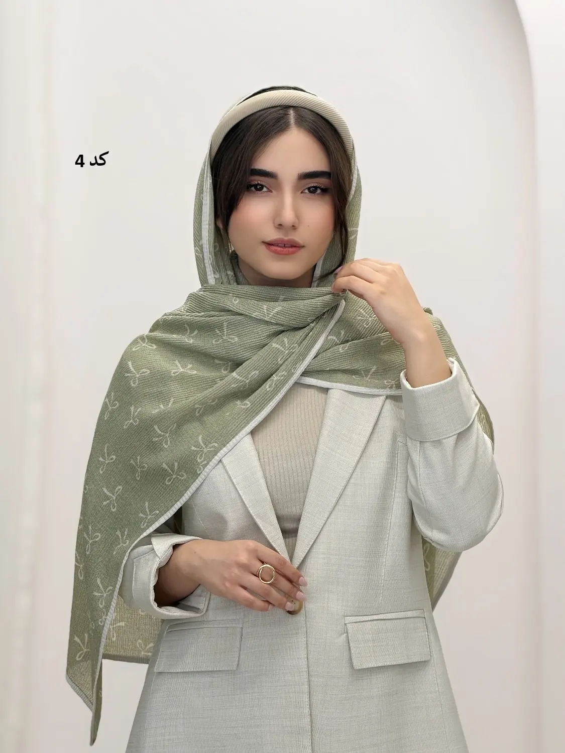 6927-شال نیلوفر